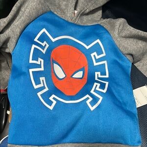 NWT Spider-Man Toddler Hoodie and Sweatpants Set- Blue and Gray Size 2T